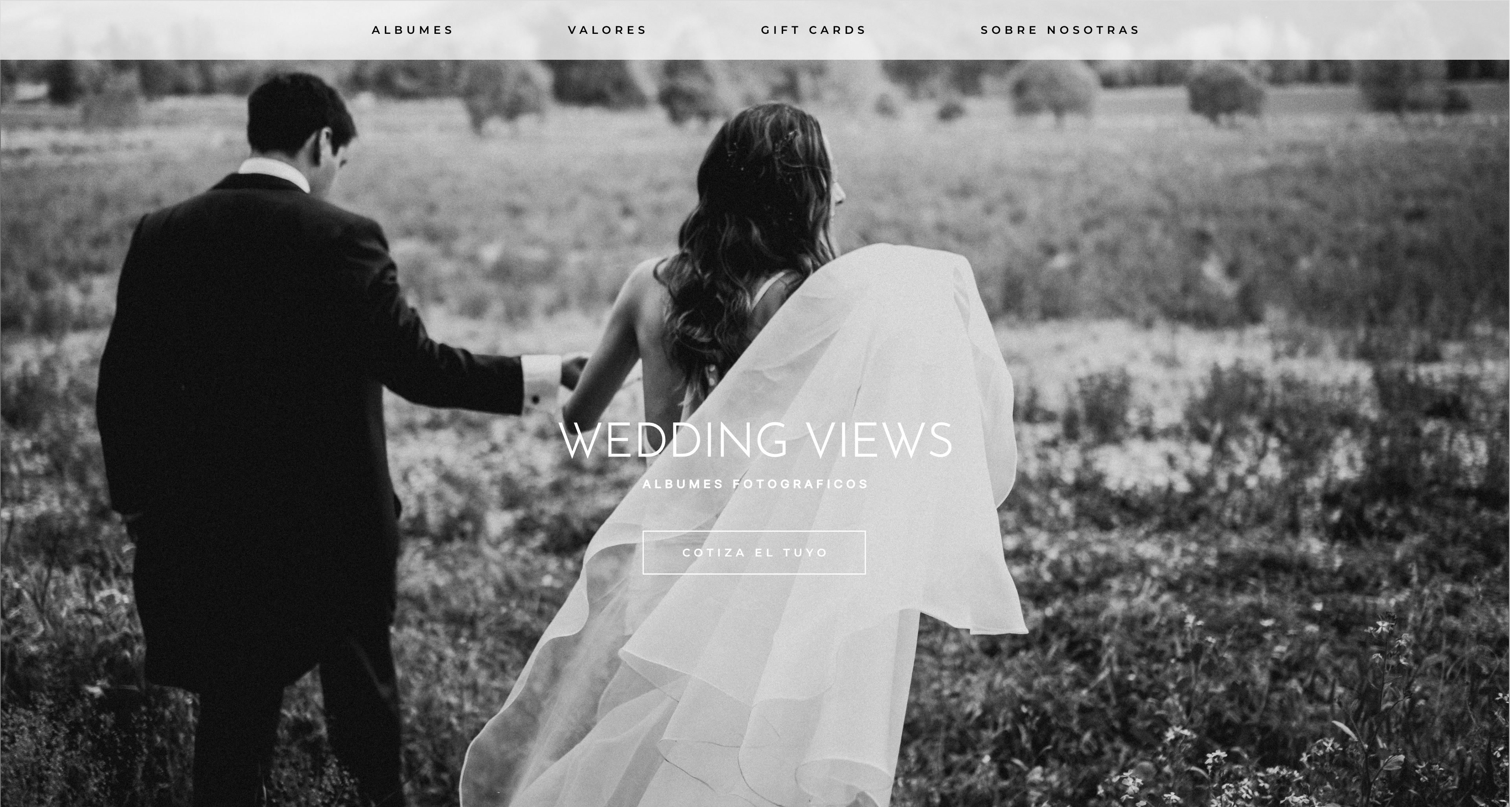 Captura de la página de Wedding Views
